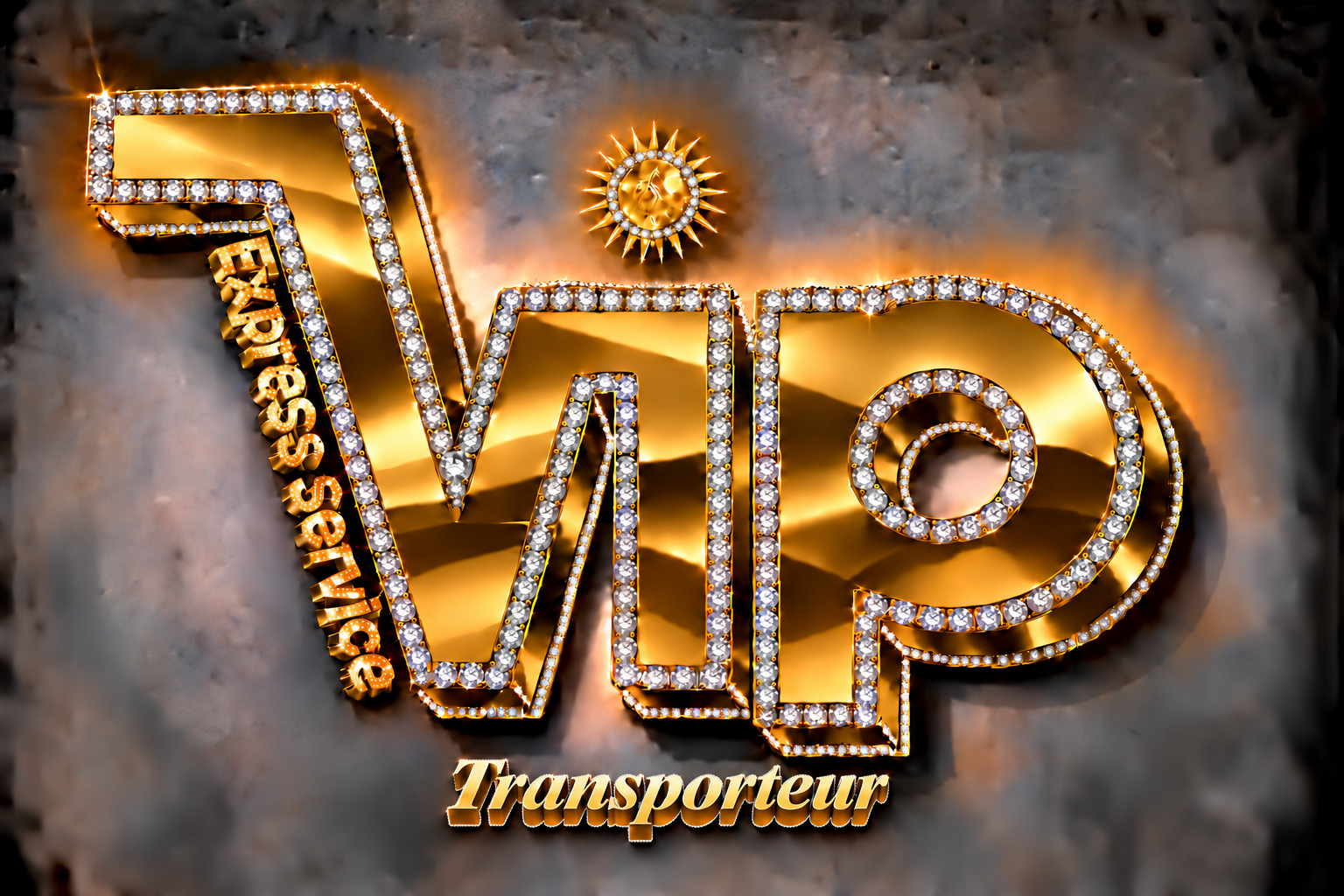 VIP Express Logo-Variante: Transporteur