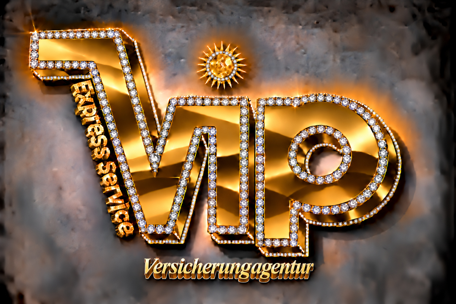 VIP Express Logo-Variante: Versicherungagentur